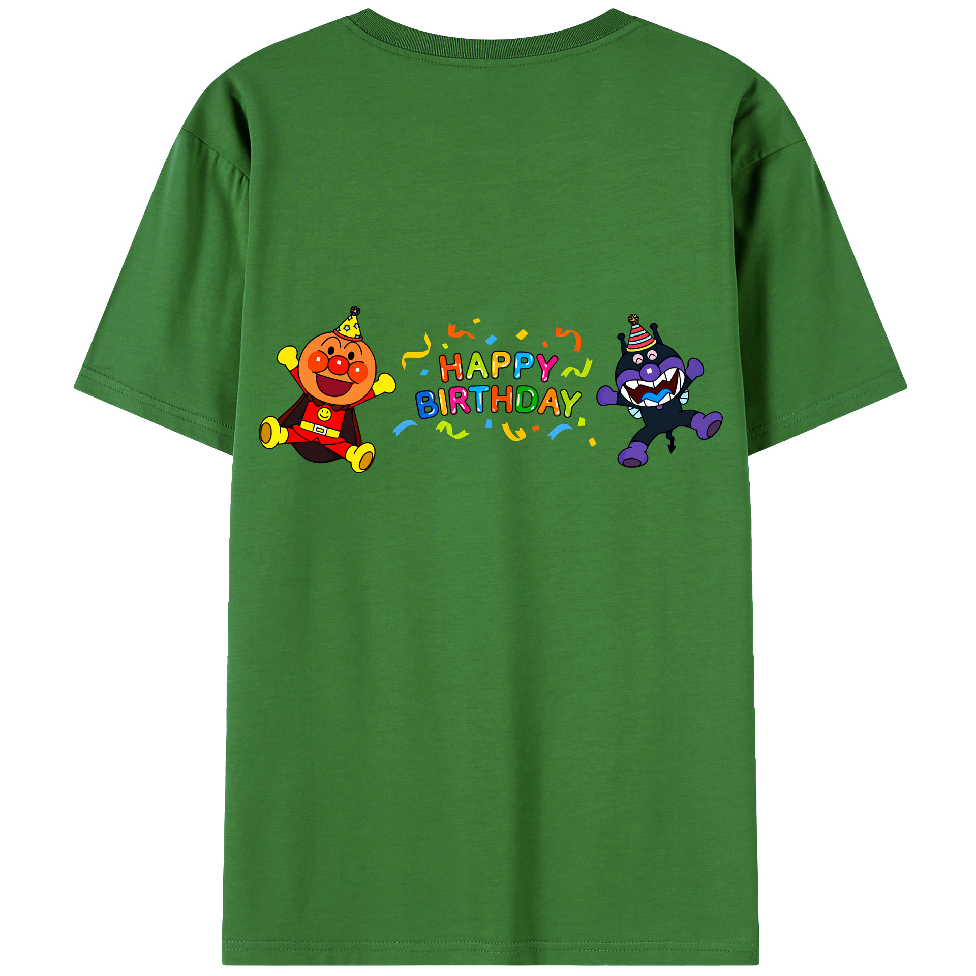 （画像用） アンパンマン Anpanman レディース半袖Tシャツ(バックプリント)